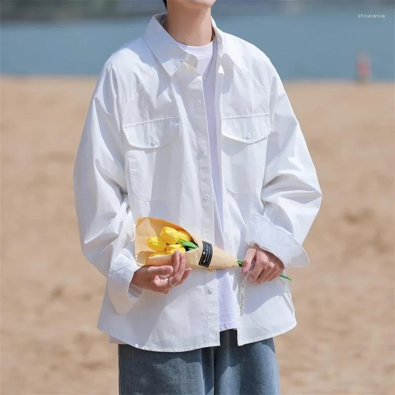 baggy button down shirt