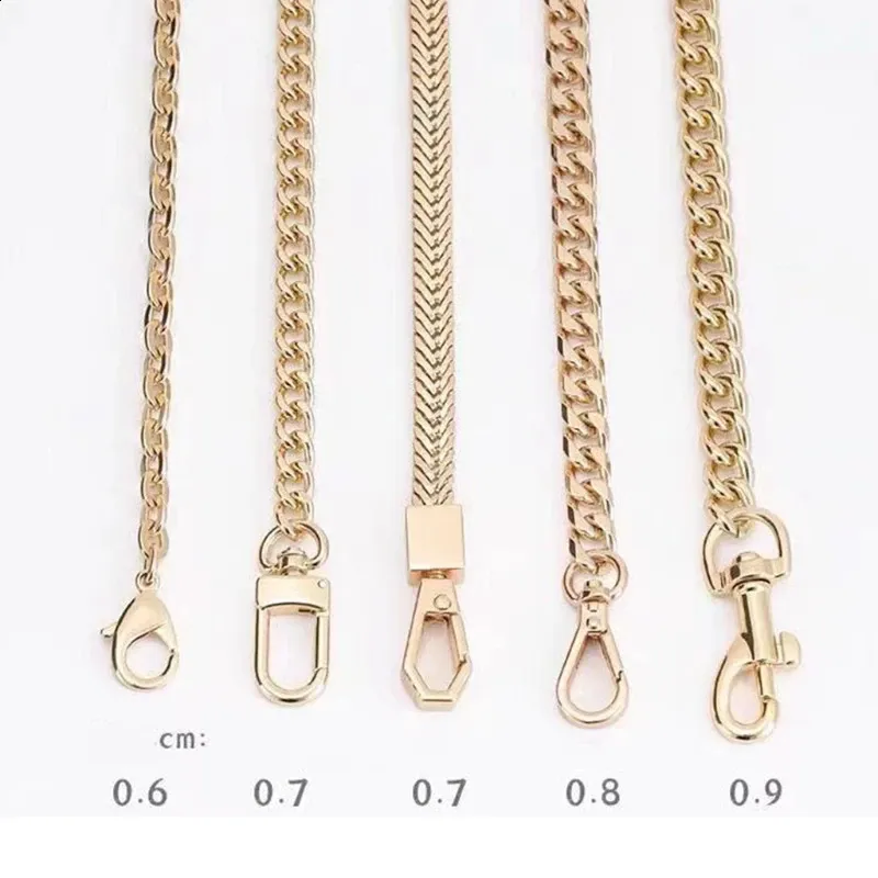 Lot De 8 Chaînes Sac à Main Métal 120 Cm – Remplacement Bandoulière DIY (Bronze, Noir, Or, Argent) – Solides & Élégantes