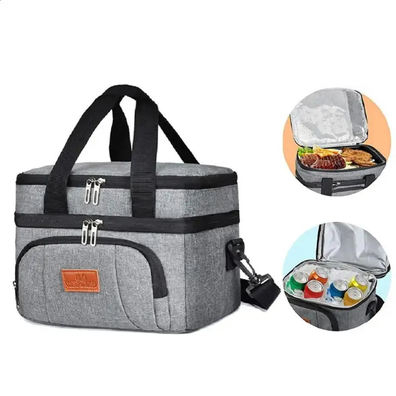 6 Colors Large Capacity Lunch Box For Women Men Leakproof Thermal Reusable Lunch Bag Lunch Bag Cooler Tote For Office Work 635921e90194c162d94e33a6 - View #3