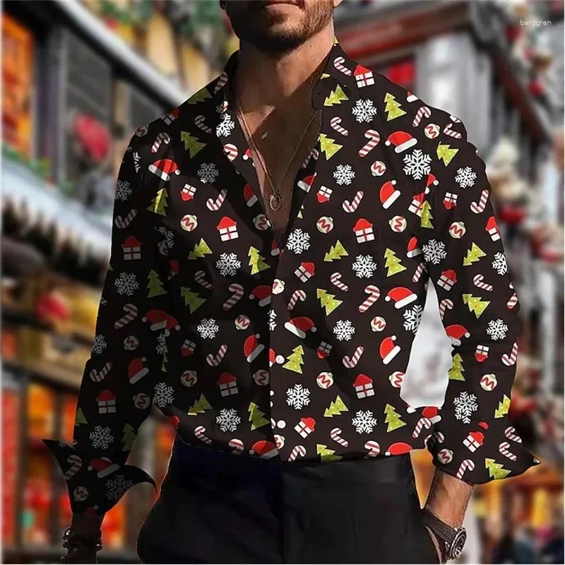Mens Christmas Shirts: Snowman Print Dress Shirt, High Quality Cotton Long  Sleeve Button Down Lapel Shirt, Plus Size Available From Cupoftea, $23.15 |  DHgate.Com