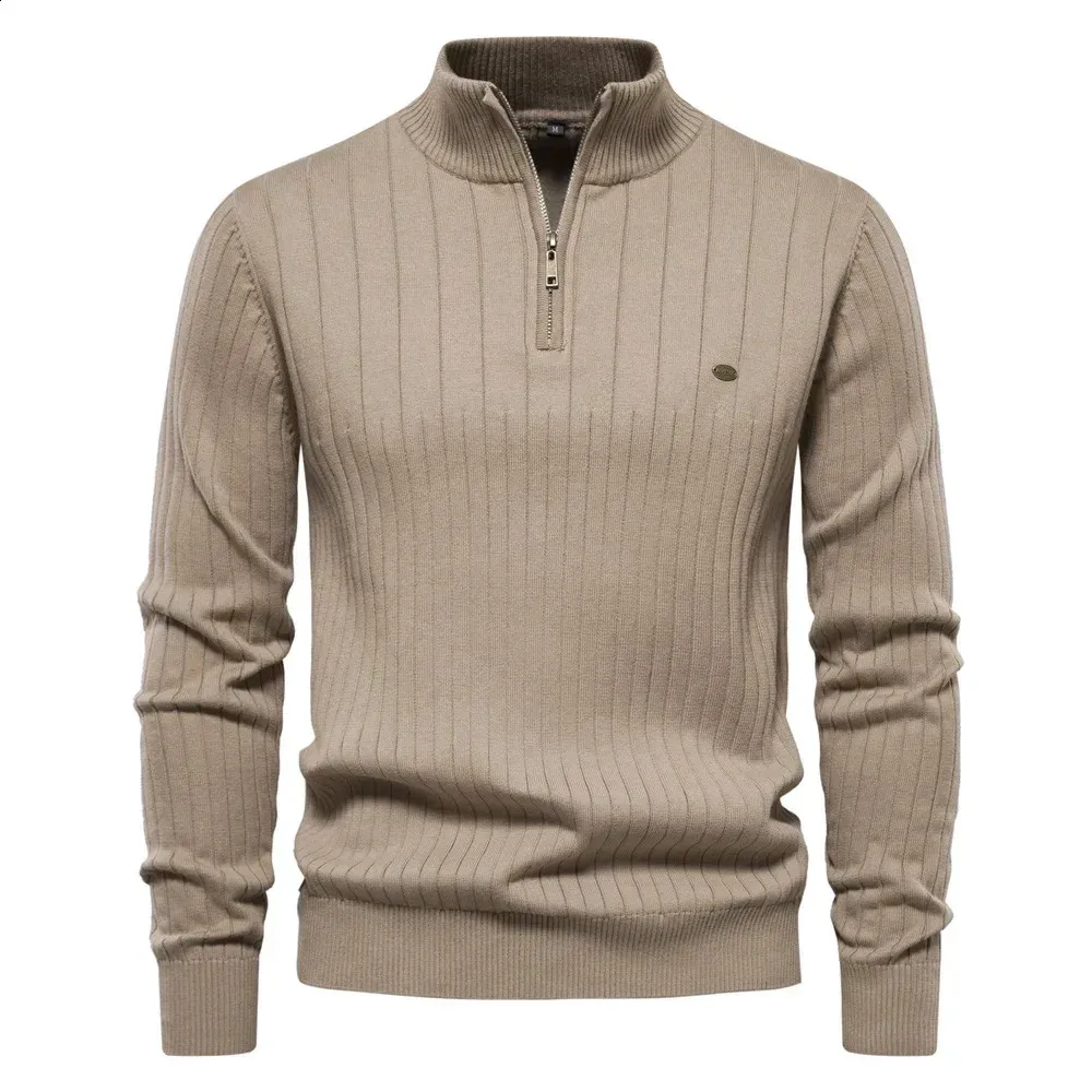 Homme Pull Chandail Pullover Tricoter Tricoté Couleur Unie Col Roulé à La Mode Casual Quotidien