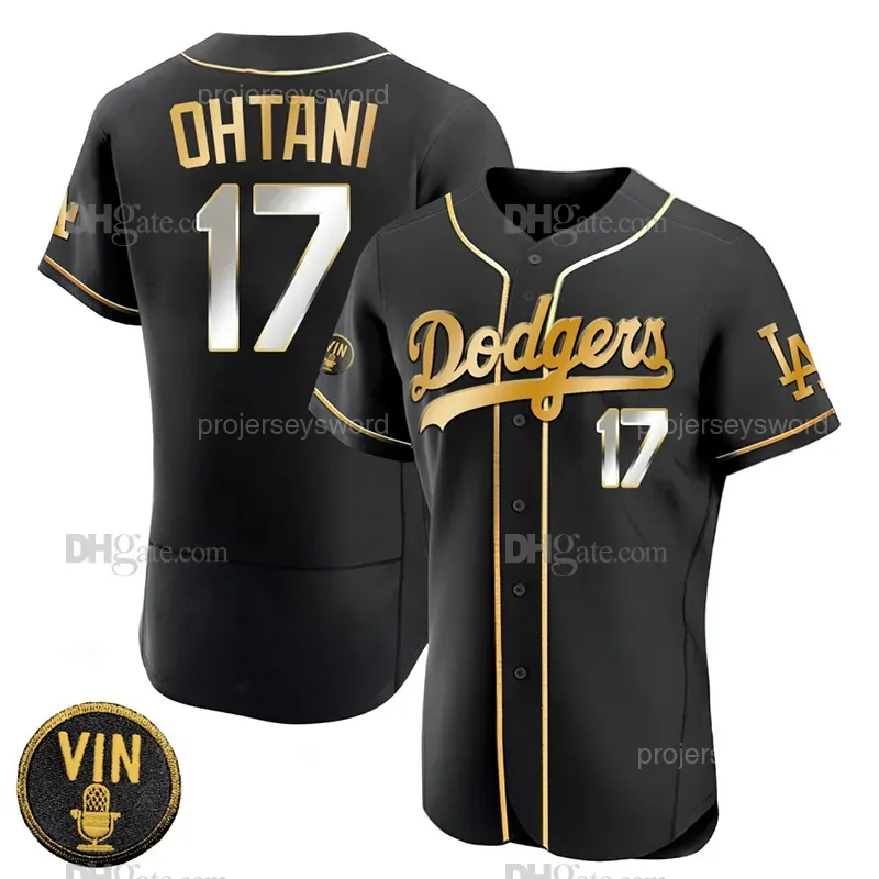 Shohei Ohtani Dodgers Jersey Vin Scully Patch, City Connect