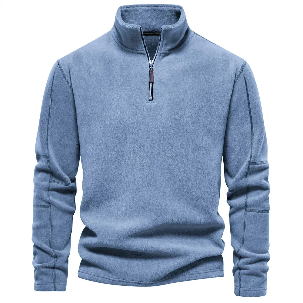 Premium Wool Blend Hoodie For Men - Thick, Warm, Solid Color, Long Sleeve, Zipper Collar, High Quality Cotton - Autumn/Winter Essential From Mens Hoodies & Sweatshirts - Price 83.97 - View #9