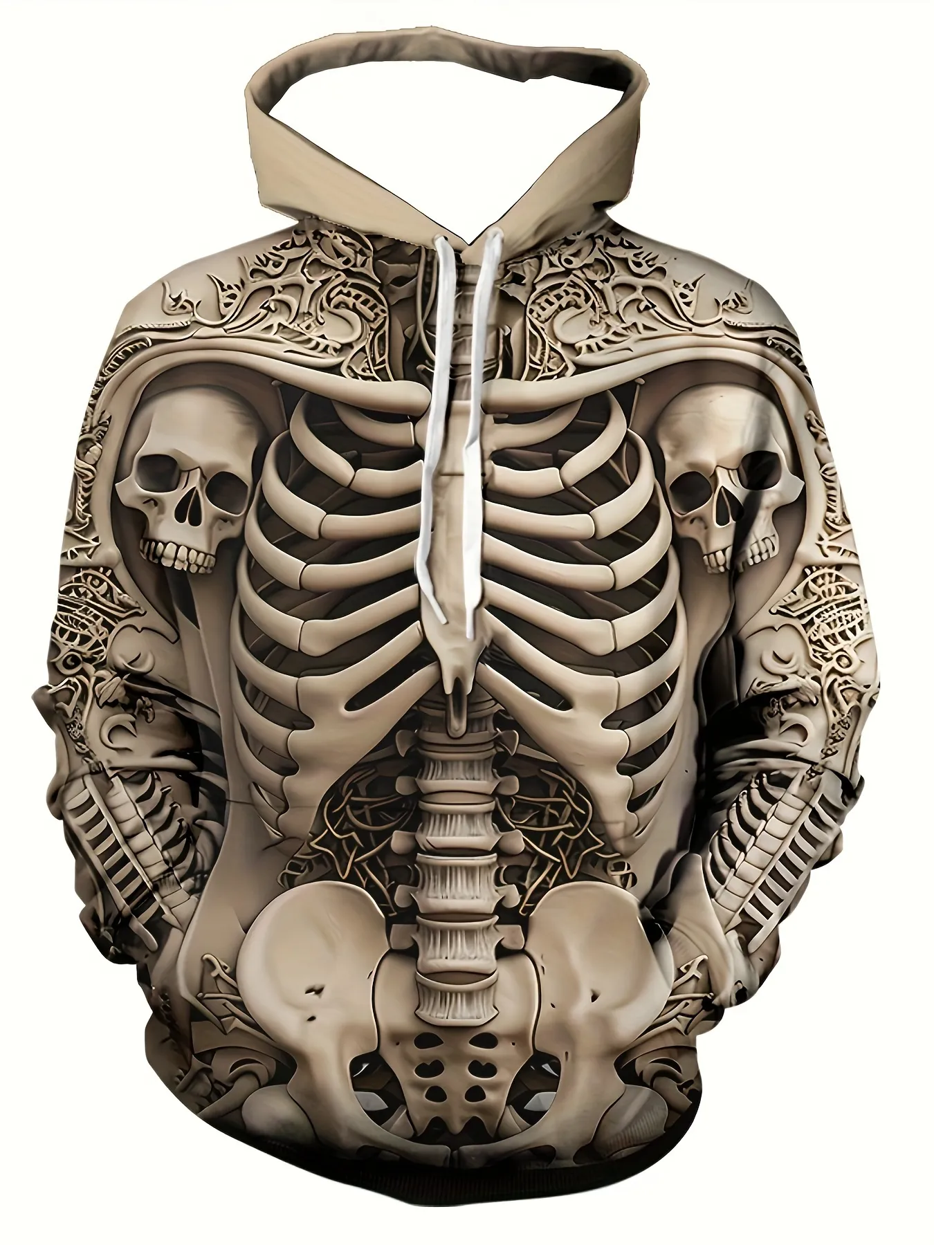 Conjunto de sudadera y pantalón de chándal con estapado 3D de calavera para hobres, ropa de hobre, ropa de otoño, para Halloween | SHEIN Conjunto de sudadera y pantalón de chándal con estapado 3D de calavera para hobres, ropa de hobre, ropa de otoño, para Halloween | SHEIN