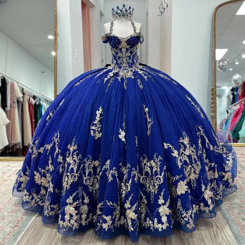 Royal Blue Quinceanera Dress: Sequin Lace Ball Gown Sweet 16