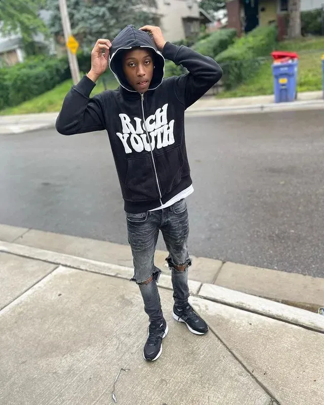 DHgate.com:Y2K Zip Up Hoodie: Harajuku Letter Print