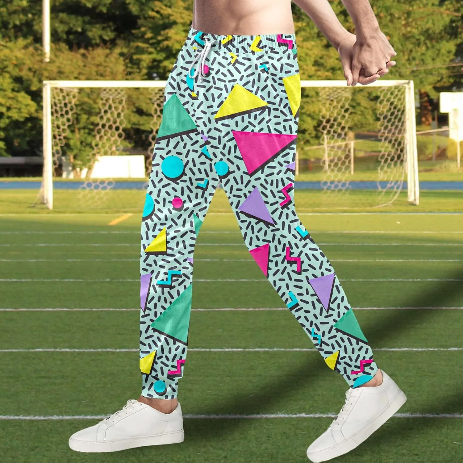 Men s 80s 90s Sweatpants Retro Workout Pants Athletic Pants Funny Joggers Party Outfit Casual Track Pants
