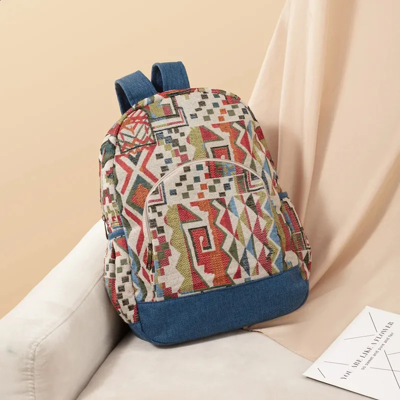 Large Capacity Bohemian Backpack - Premium Fabric, Durable  display picture 1