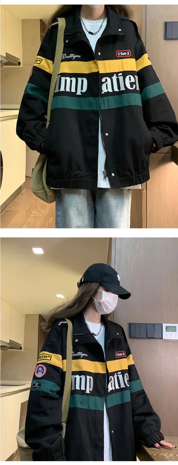 Vintage Oversized Racing trench jacket for Women - Y2K Vintage Oversized Racing trench jacket for Women - Y2K