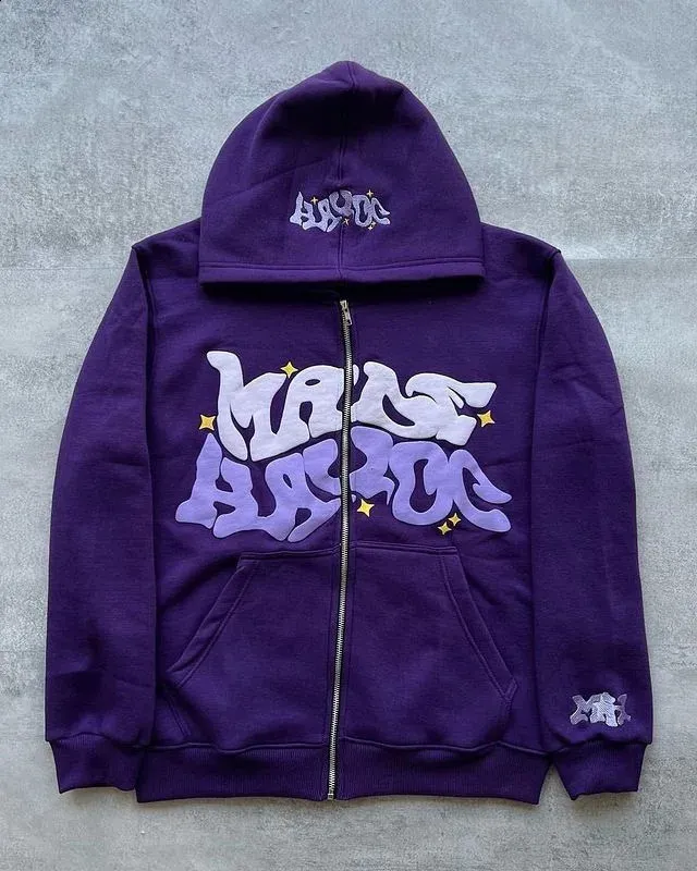 Oversized Y2K Harajuku Hoodie: Gothic Street Style Zip-Up