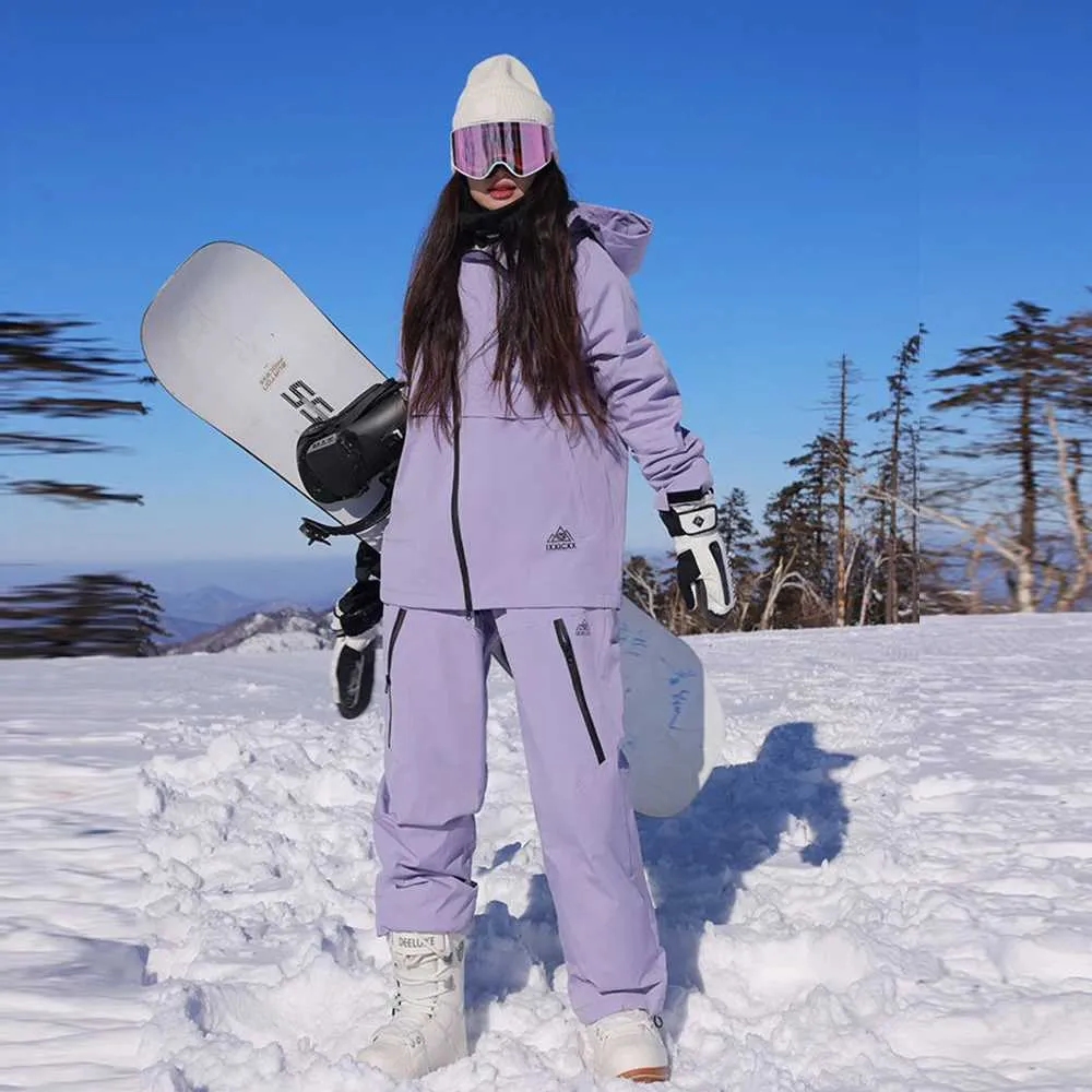 Skiing Outfit Waterproof Ski Suit Men's Winter Snow Set: Windproof