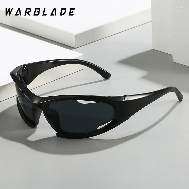 Frameless Y2k Punk Rectangle Sunglasses for Men with UV380  display picture 1