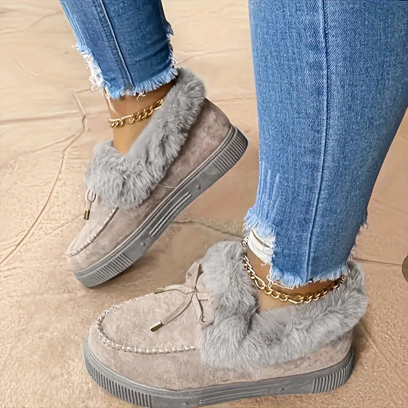 Ultra Letvægt Lækre Leopard Loafers | Åndbare Non-Slip Furry Flade Sko til Kvinder