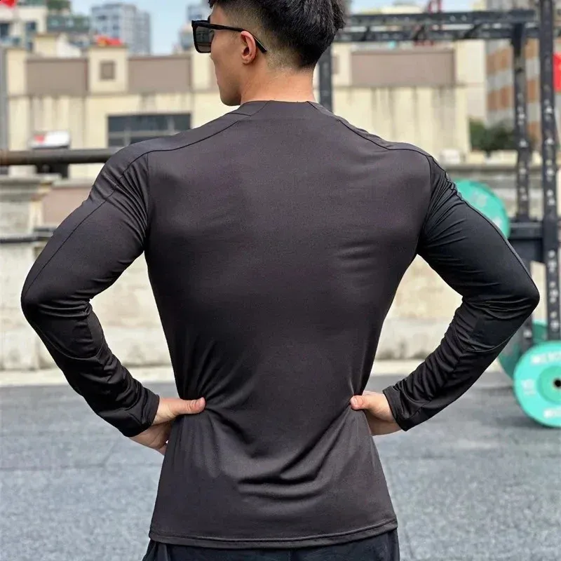 【最終値下げ】cfierce_ long sleeve tshirt_M Gymshark Tectonic Long Sleeve T-Shirt - Asphalt Grey/Black