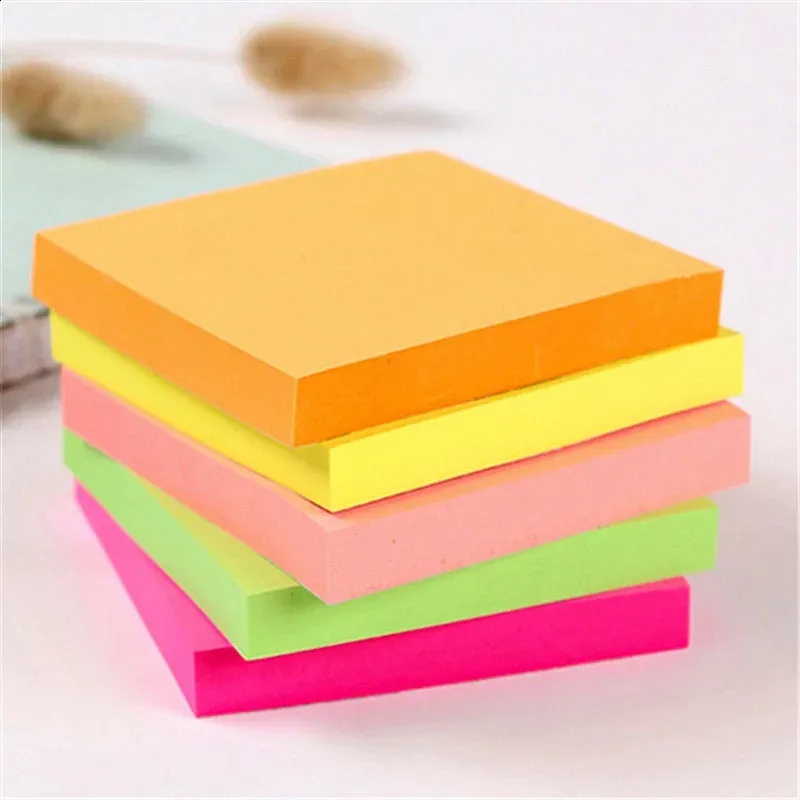 Note Paper Color Wholesale 100 Sheets 76*76mm Size Color Paper Memo... From Tsukistore ...