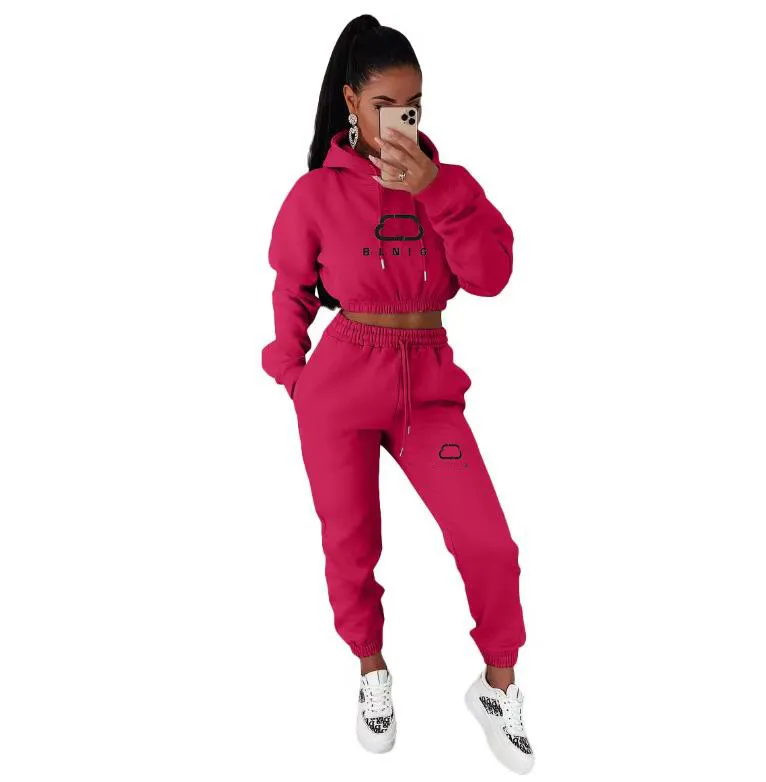 Casual Tracksuit Track Suit Tracksuit Women Hooded Pullover Top Fleece Sweatsuits Trouser Two Piece Set Long Pants Sportswear From Hongmai2877 13.18 DHgate.Com