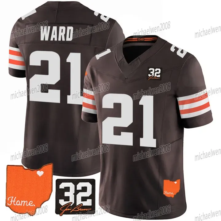 Obj To Cleveland Premium Cle T-Shirt (Brown And Gray) Obj To Cleveland Premium Cle T-Shirt (Brown And Gray)