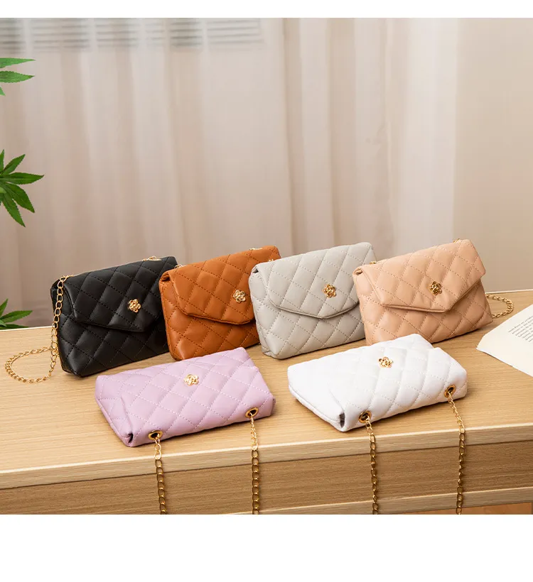 Mini Fashion Quilted Clamshell Crossbody Bag - Chic Diamond Check ...