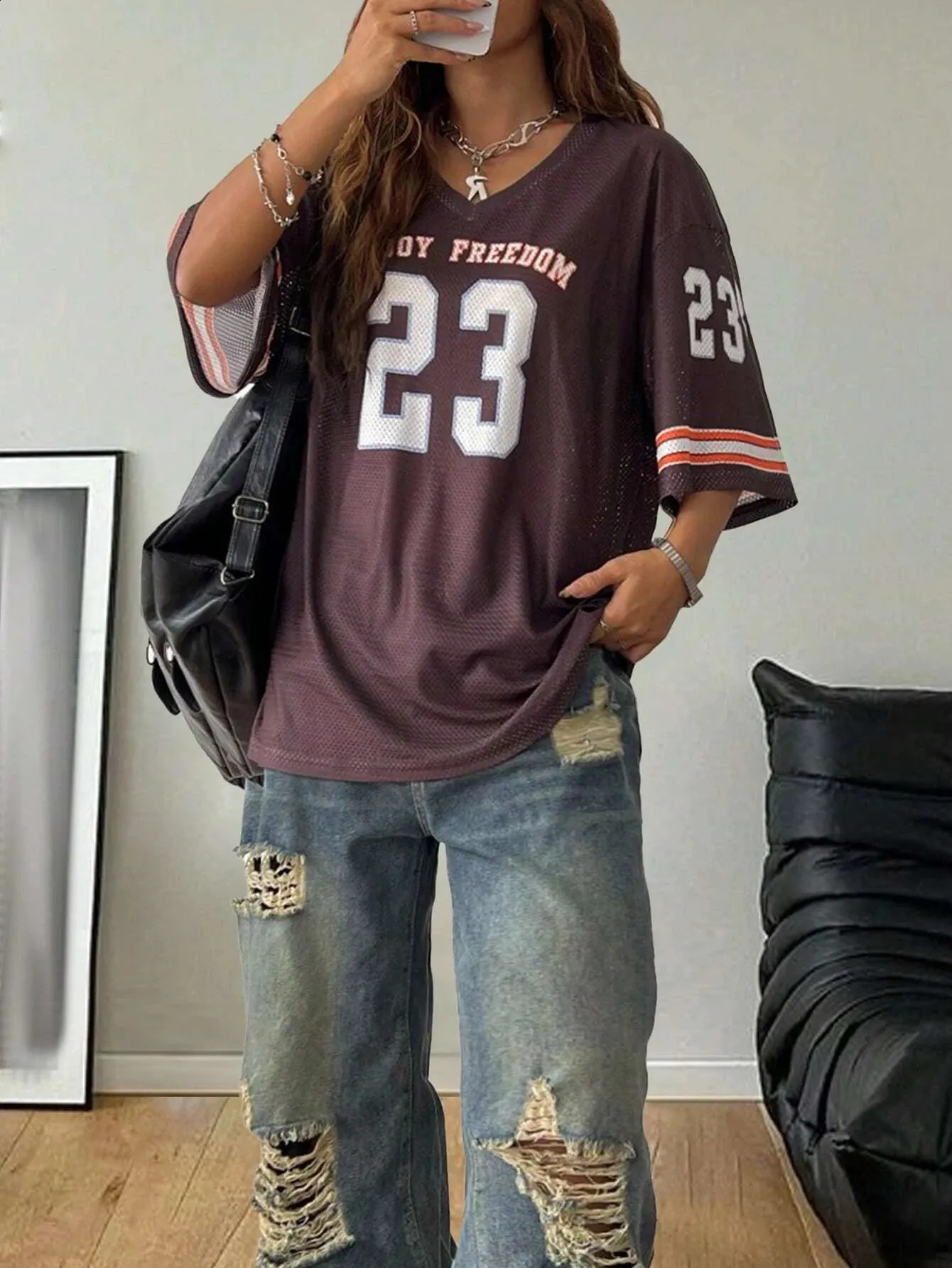 DHgate.com:Summer Print Shirt: V-Neck Mesh Football Jersey