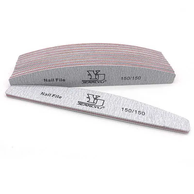 10-Piece Nail File Set: Professional Grade Abrasive Nail File, 150/150 ...