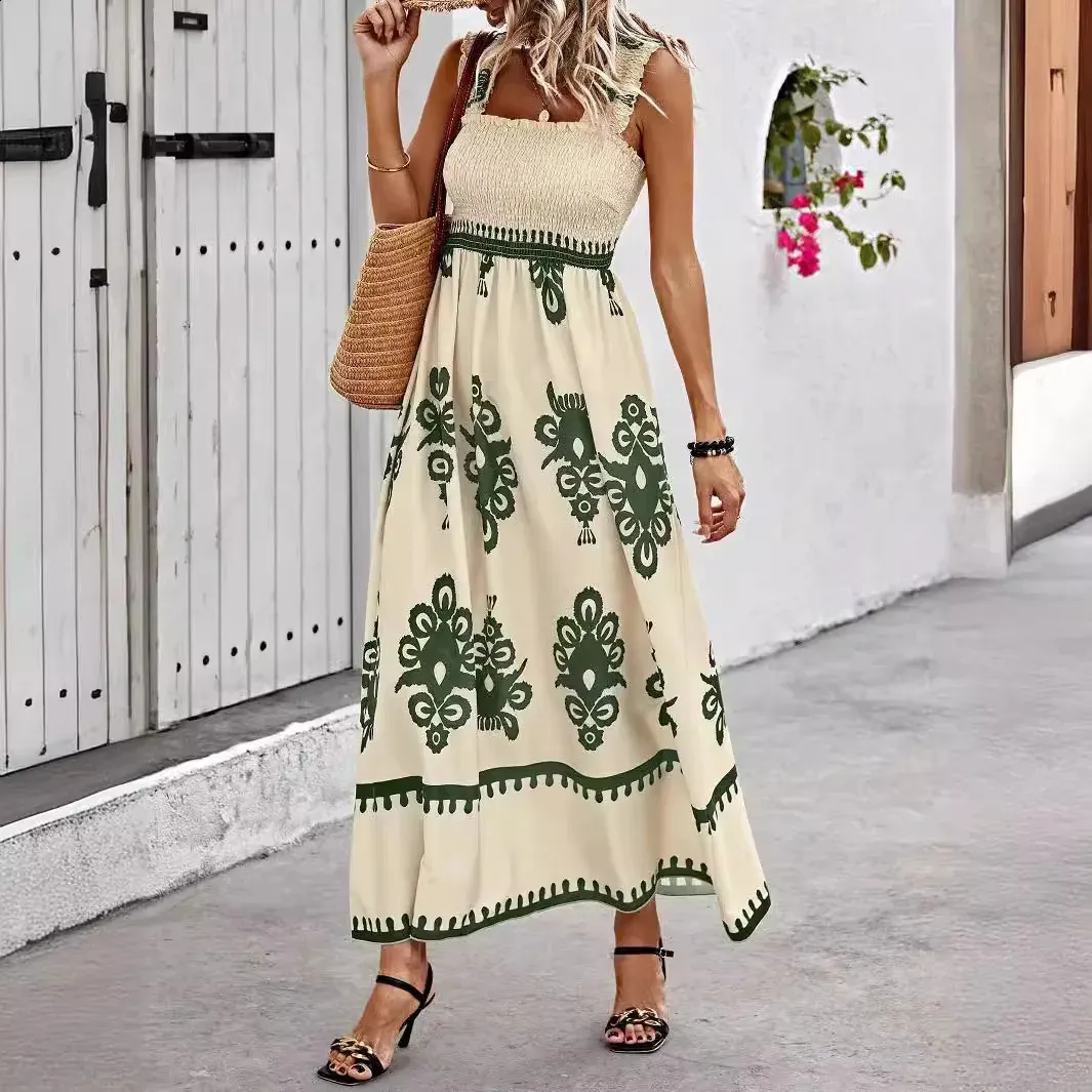 Womens Sleeveless Printed Maxi Dress Loose Casual Summer Sundress  Lightweight Beach Vestidos From Mysticastore, $21.95 In Bulk | DHgate.Com