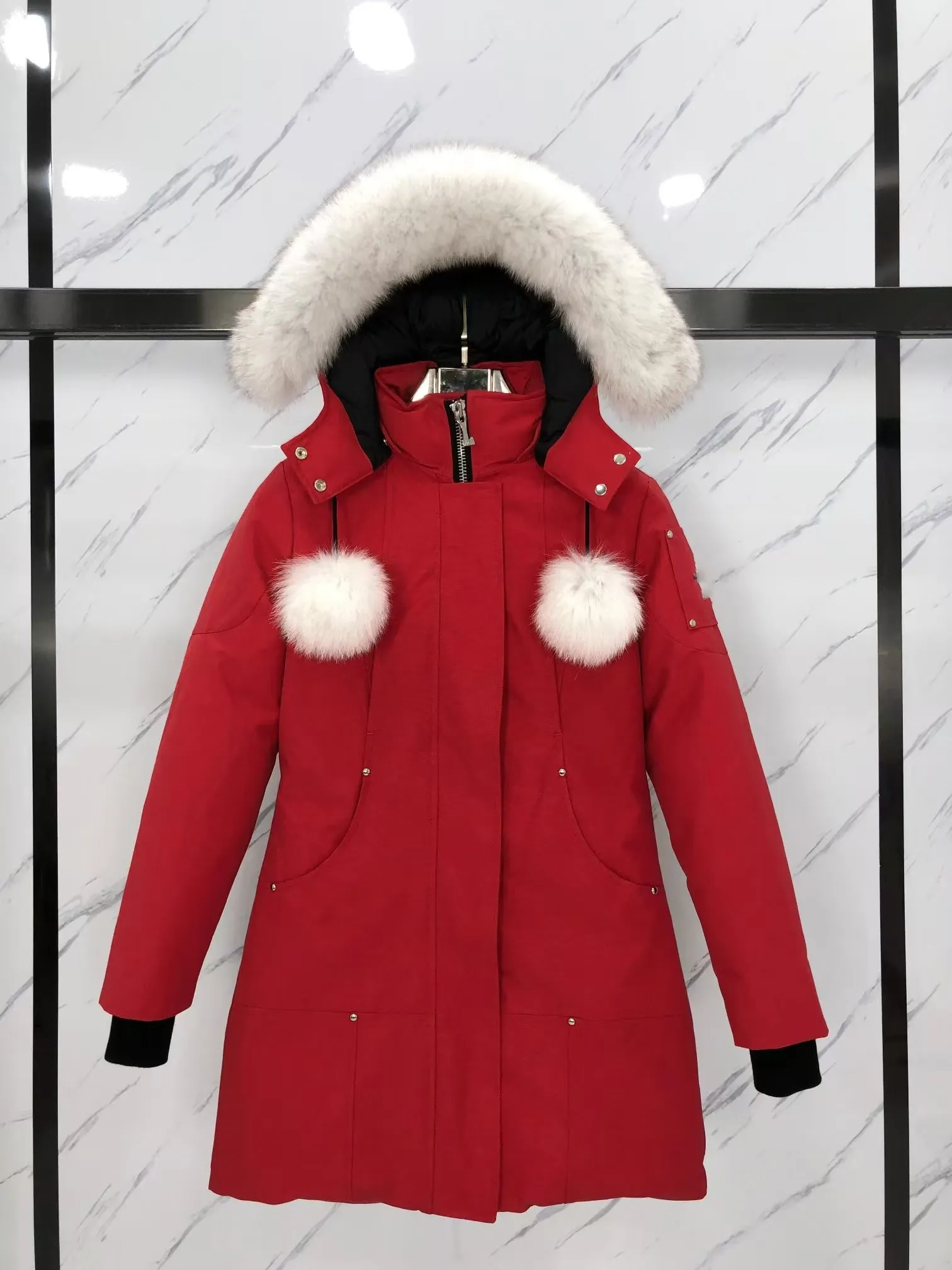 ZX22 Mens Waterproof Down Jacket White Duck Fur From
