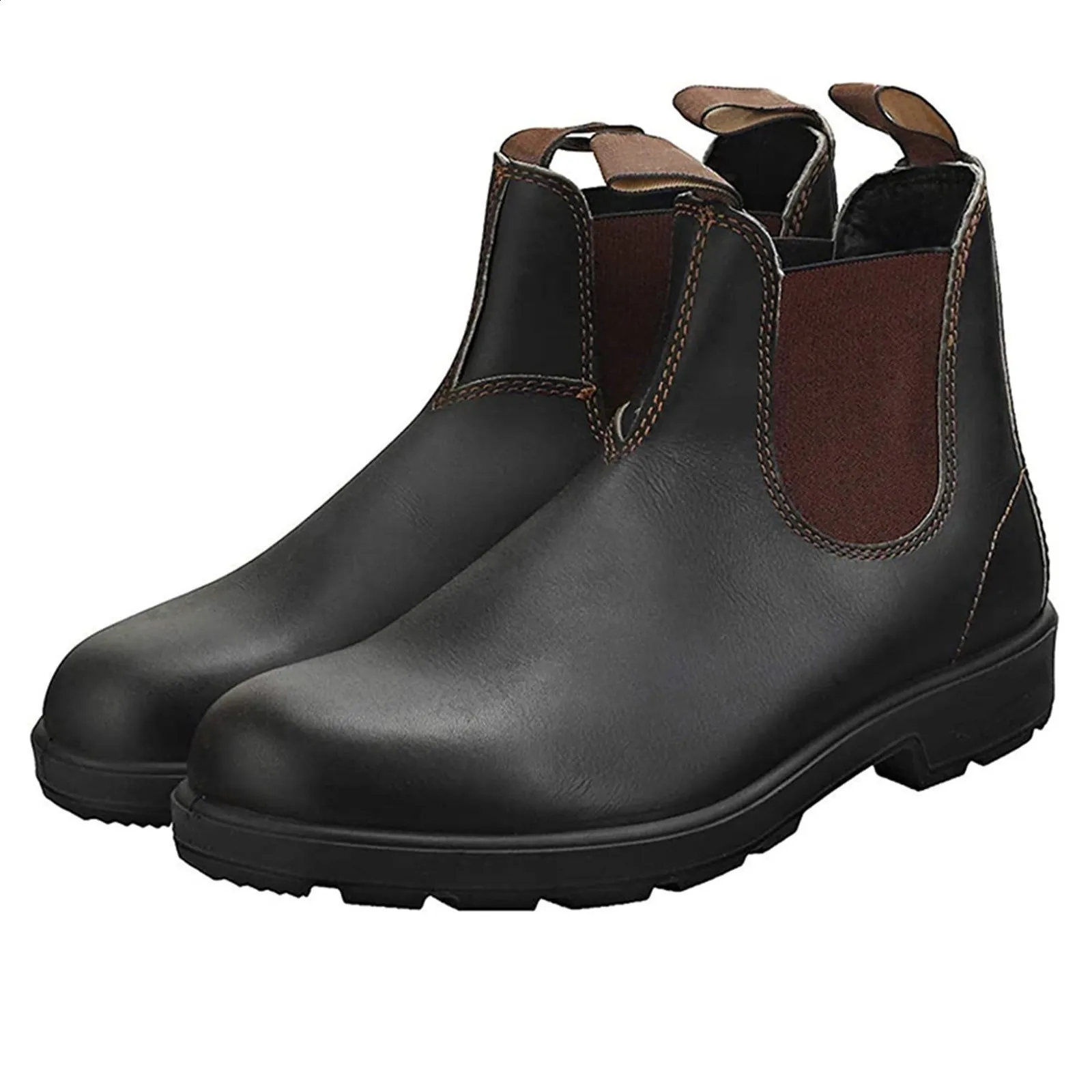 Bottines homme en daim doublées pour l'hiver et la marche_voghion.com