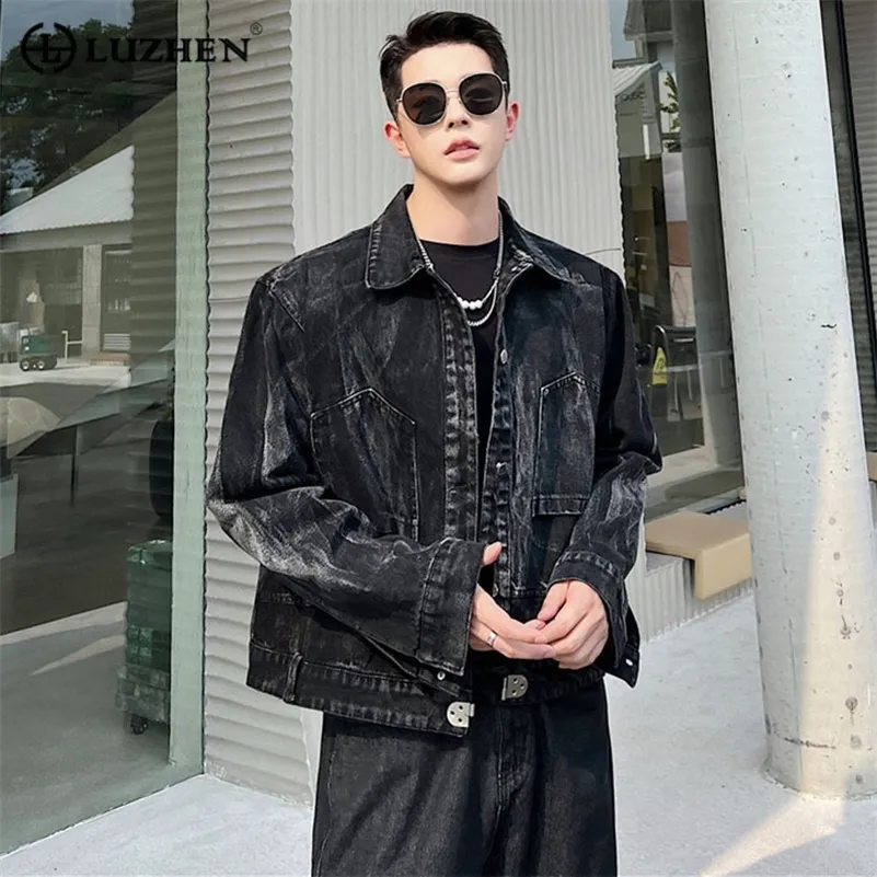 Mens Black Denim Coat, Light Blue Denim Jacket  From