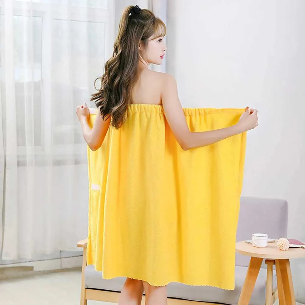 Wearable Bath Towel Dress for Women & Girls - Quick Drying Spa Robe, Beach  Cover Up, Shower & Gym Essential - 135x80cm from Dhgate Towel - price 17.68