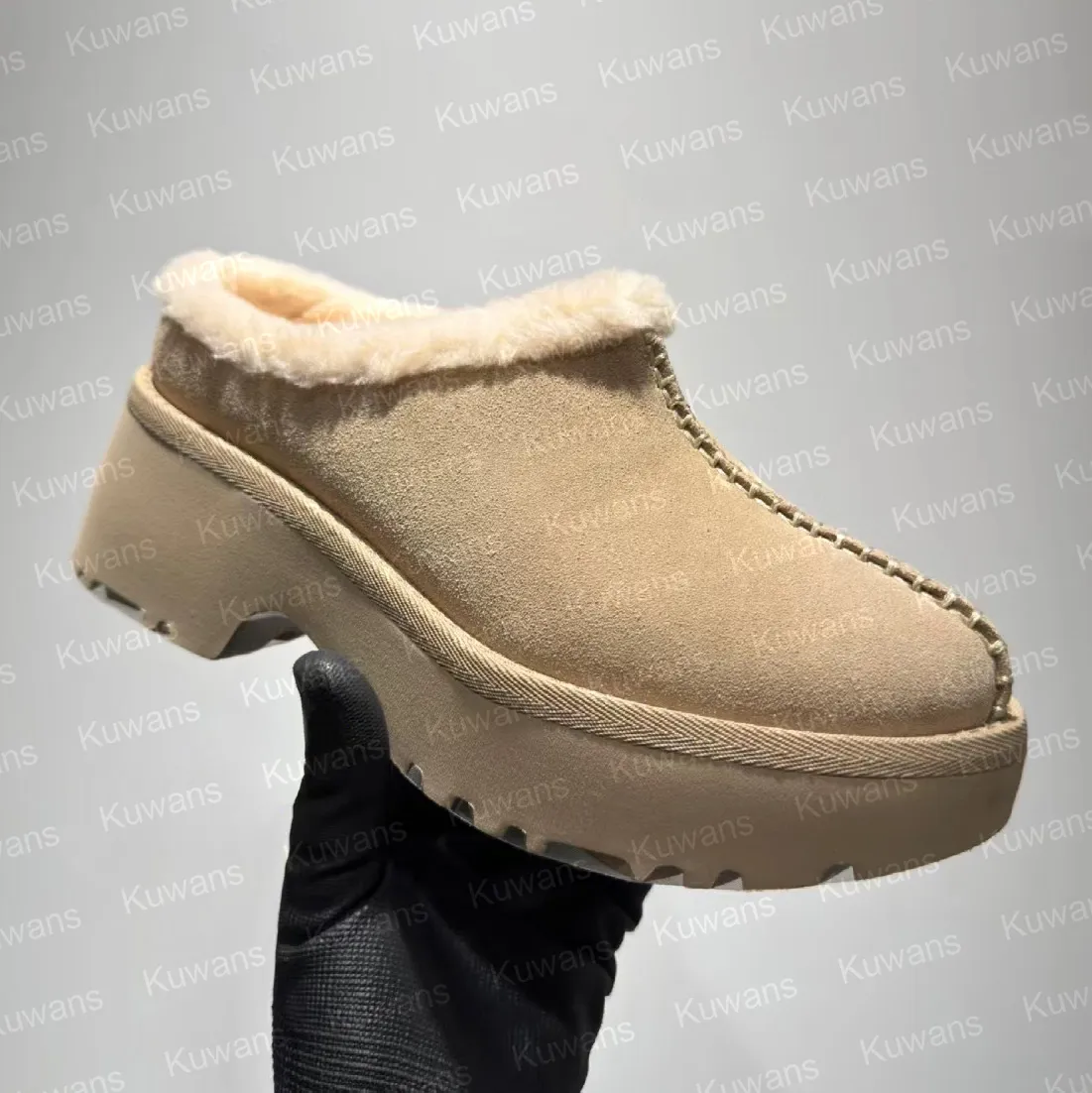 Womens Cozy Clog Designer Overland Sheepskin Slippers With Platform Tazz Tasman Fall Chestnut Mustard Seed Winter Snow Slip On Sandals Ultra Mini Boots With Fur Lining From Kuwans 35.1 In Bulk