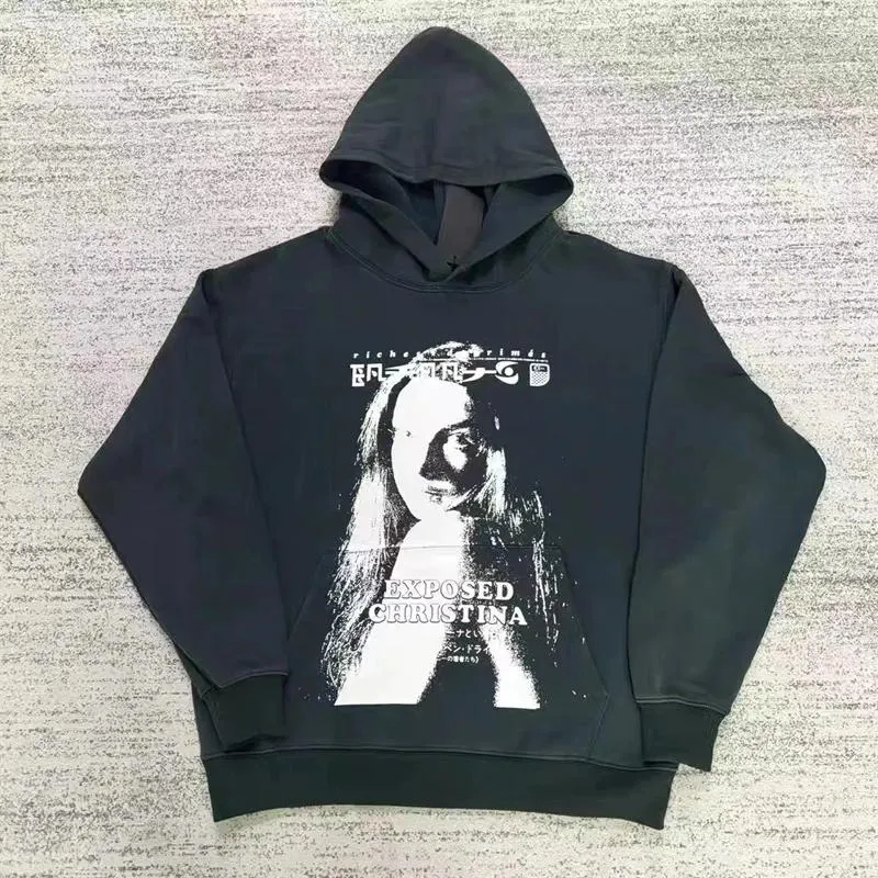 Vintage Washed Black Hoodie - Mens & Womens Oversized Hip