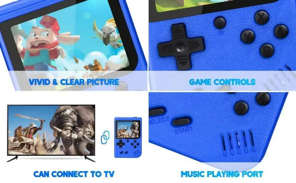 Portable Retro Game Console: 400 Classic Games, 3.0-inch Screen - Shop ...