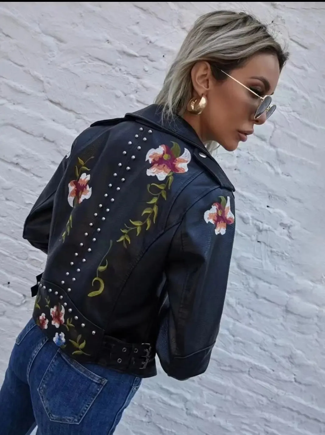 ジャケット・アウター CUTWORK EMBROIDERY JACKET Zen Devils - the Wolf Bomber Jacket Embroidered Skull
