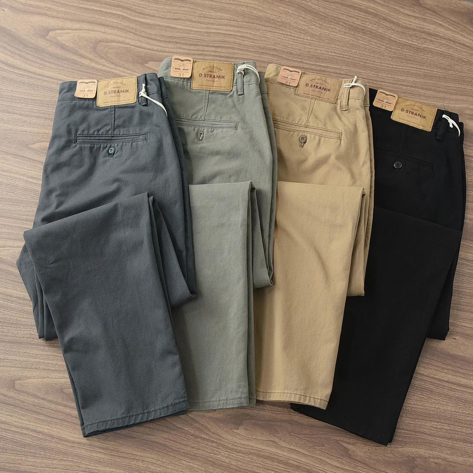 【oan】Vintage Pocket Cotton Pants Retro Washed Men's cargo pants - 100% Cotton, Loose