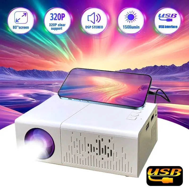 DHgate.com:Portable Mini Projector with Long Battery Life, 320P HD ...