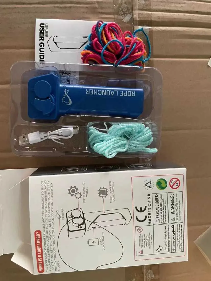 Toy String Rope Launcher String Rope Launcher Fidget Toy Loop Rope Glow In The... From Time ...