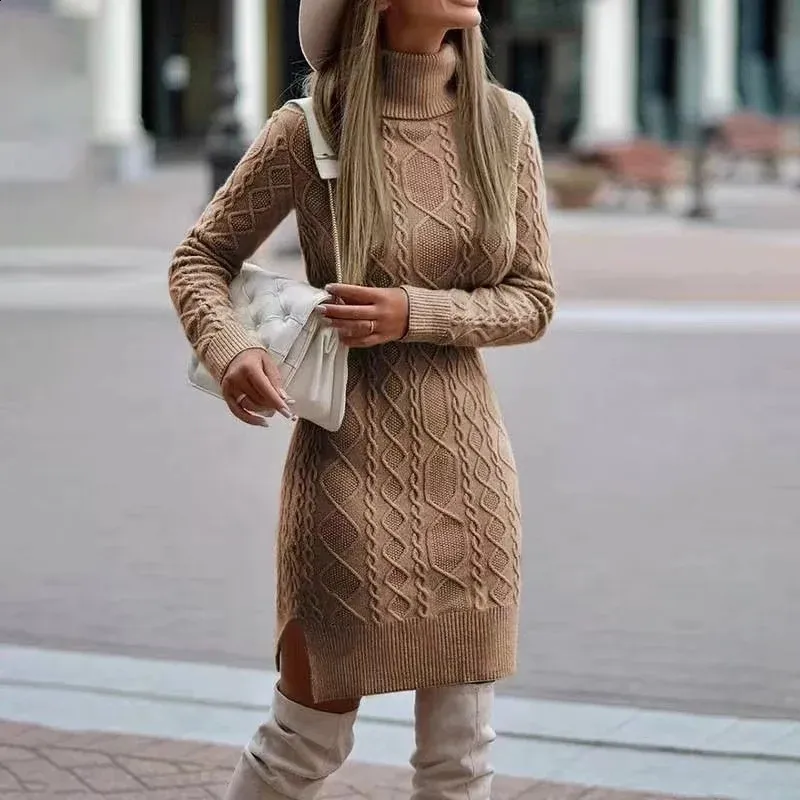 Autumn/Winter Womens Knitted Sweater Dress Floor-Length High Neck Short Sleeve Synthetic Fiber Knit from Dhgate Basic & Casual Dresses - price 66.79 Autumn/Winter Womens Knitted Sweater Dress Floor-Length High Neck Short Sleeve Synthetic Fiber Knit from Dhgate Basic & Casual Dresses - price 66.79