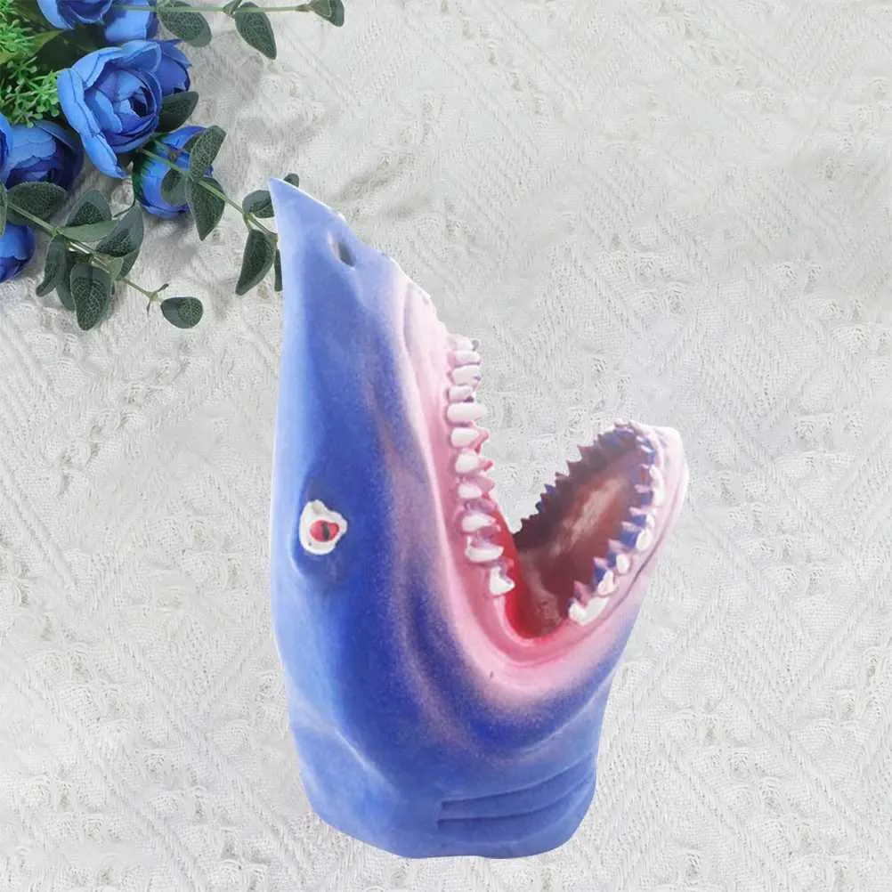 Marionnette à Main de Requin | Jouet interactif pour Le Jeu de rôle | Têtes d'animaux Souples - Piscine Maison École Fête Garçons Filles