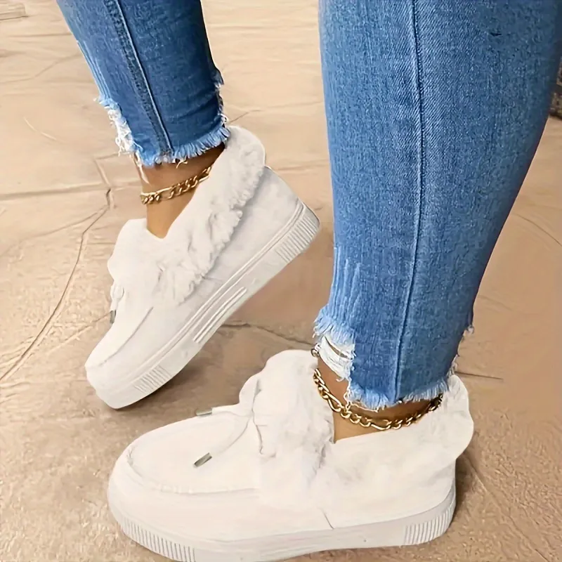 Ultra Letvægt Lækre Leopard Loafers | Åndbare Non-Slip Furry Flade Sko til Kvinder