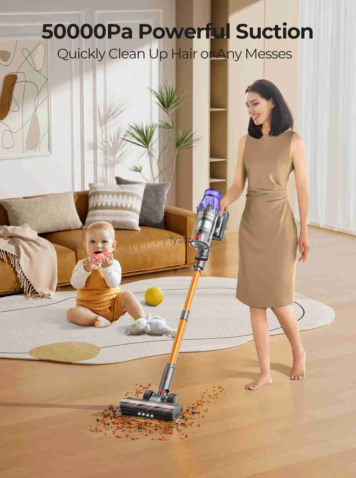 Laresar 2024 New V7 Handheld Wireless Vacuum Cleaner With 50KPA Suction Detachable Battery And Dust Cup Smart Home Appliance H240828 2H1N From Fyatto 41.8 DHgate.Com