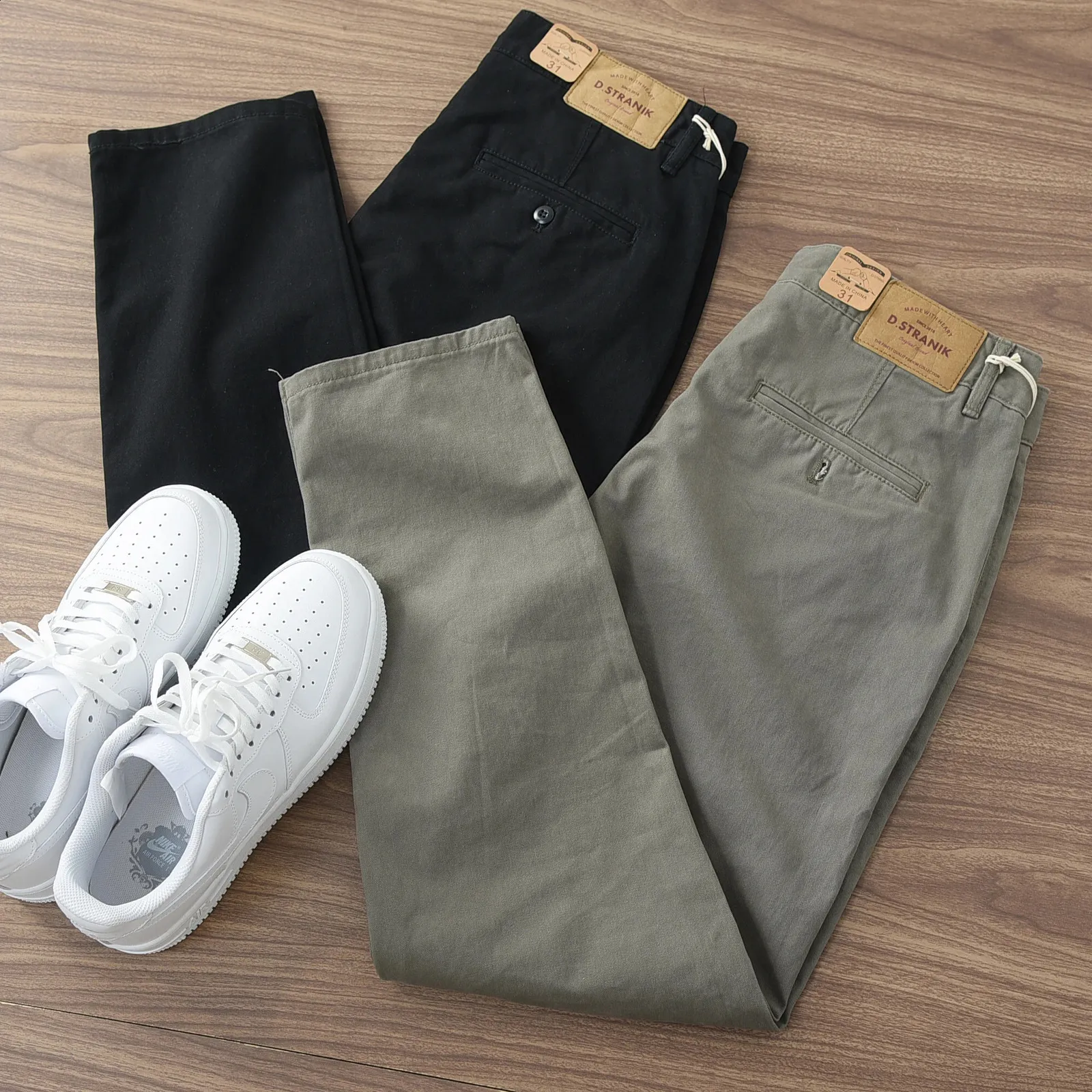 【oan】Vintage Pocket Cotton Pants Men's Leigh Workwear Pant in Garment Dyed Recycled Cotton