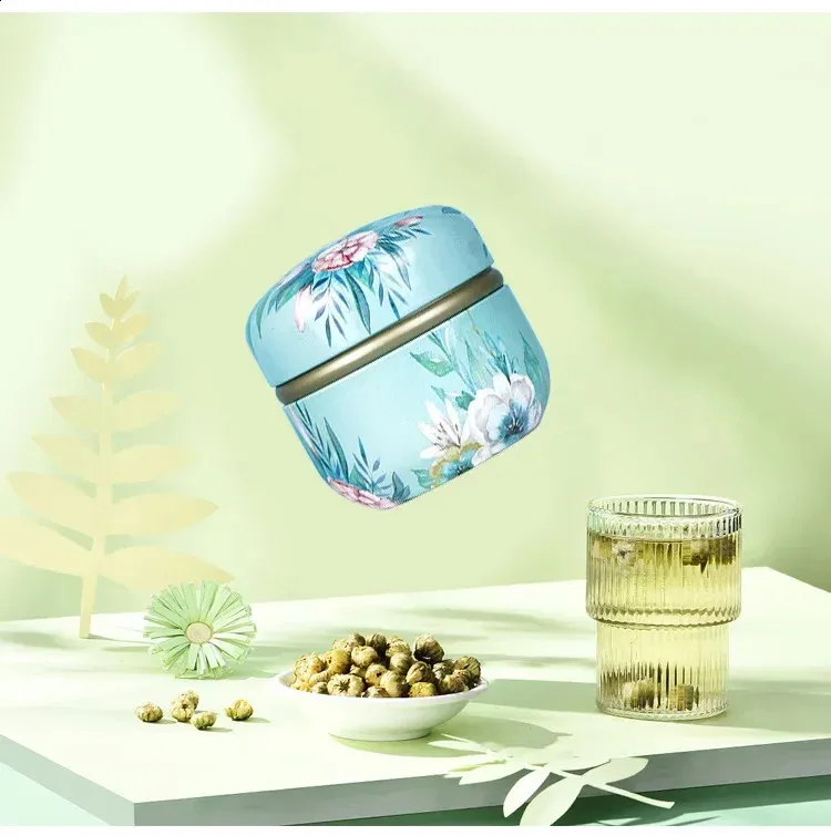 Premium Kitchen Tea Tin Containers: 50ml Japanese Style Storage Box ...
