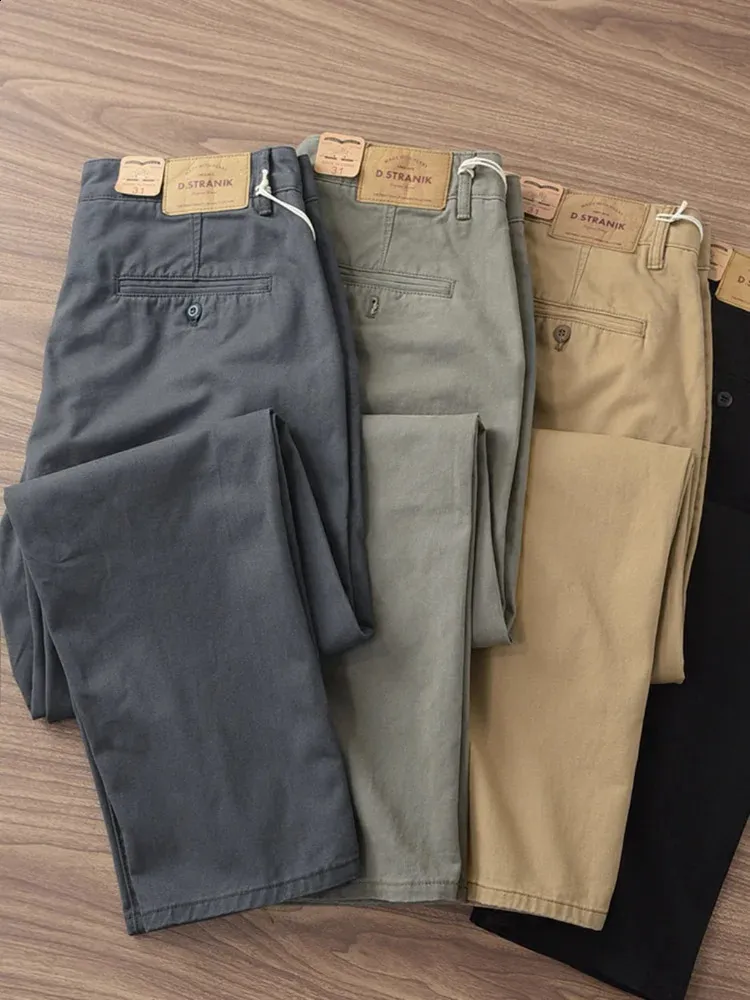 【oan】Vintage Pocket Cotton Pants Mens Retro Cotton Casual Straight Pants, Autumn Winter 2024