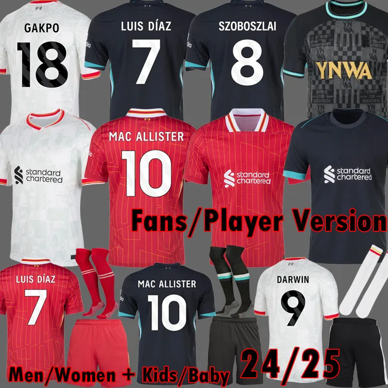 Maglie Da Calcio 2024 Szoboszlai Gakpo Diaz Kit Alexis Uomini Portieri Bambini Da 5 33 DHgate