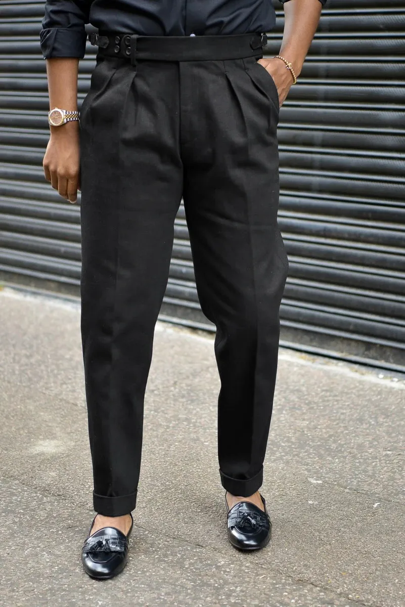 パンツ sublations Super140 WOOL GURKHA TROUSERS Double Gurkha Wool Pants – StudioSuits