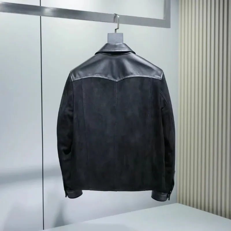 Mens Premium Leather Jacket Stylish Winter Coat, Classic