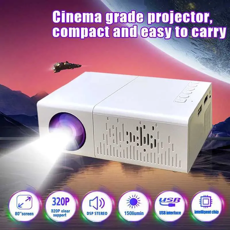DHgate.com:Portable Mini Projector with Long Battery Life, 320P HD ...