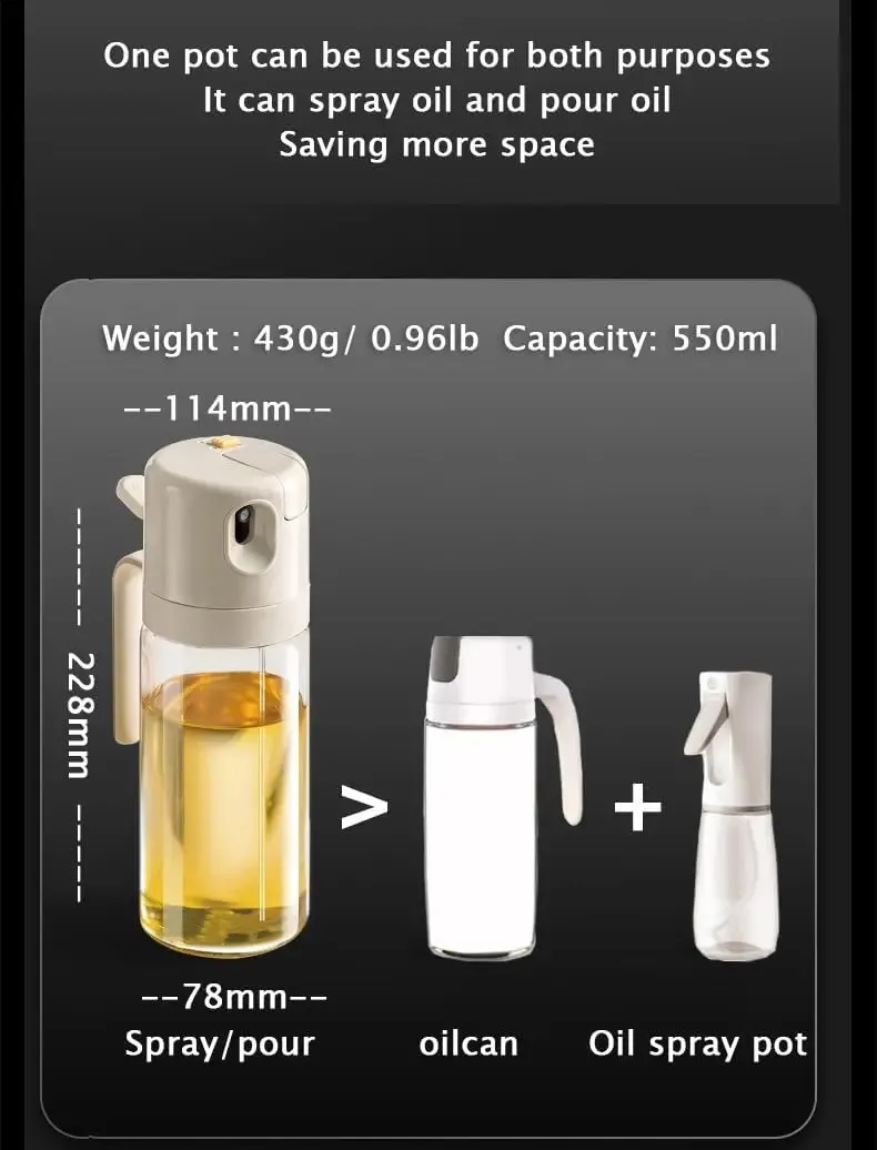 Pulvérisateur à Huile électrique Rechargeable - Pour Cuisson Saine, Dosage Précis | Portable, Facile à Nettoyer
