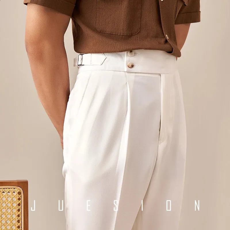 Paris Casual Mens Buttoned Pants High Waisted Straight Fit Business Dress  Pants Ultra Thin Breathable Fabric From Charm_clothes, $53.34 | DHgate.Com