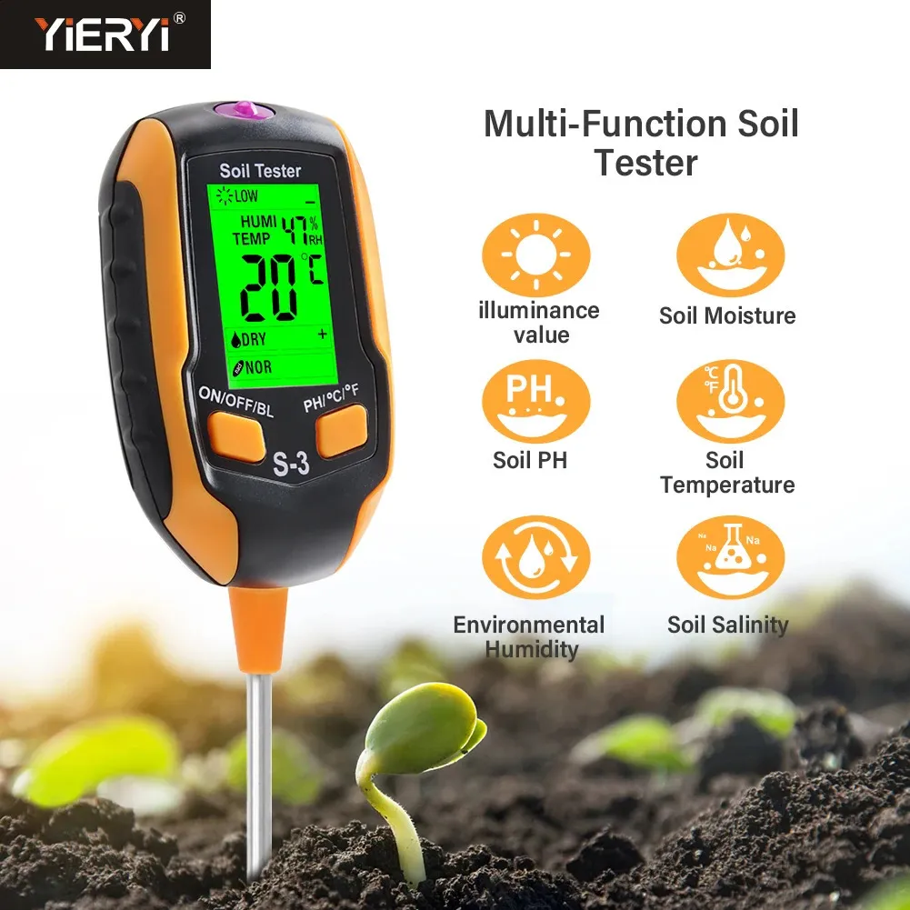 240827 Multi Function Soil Tester 6 In 1 PH Meter... From Dorothystore ...
